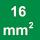 Secção transversal nominal de 16 mm²